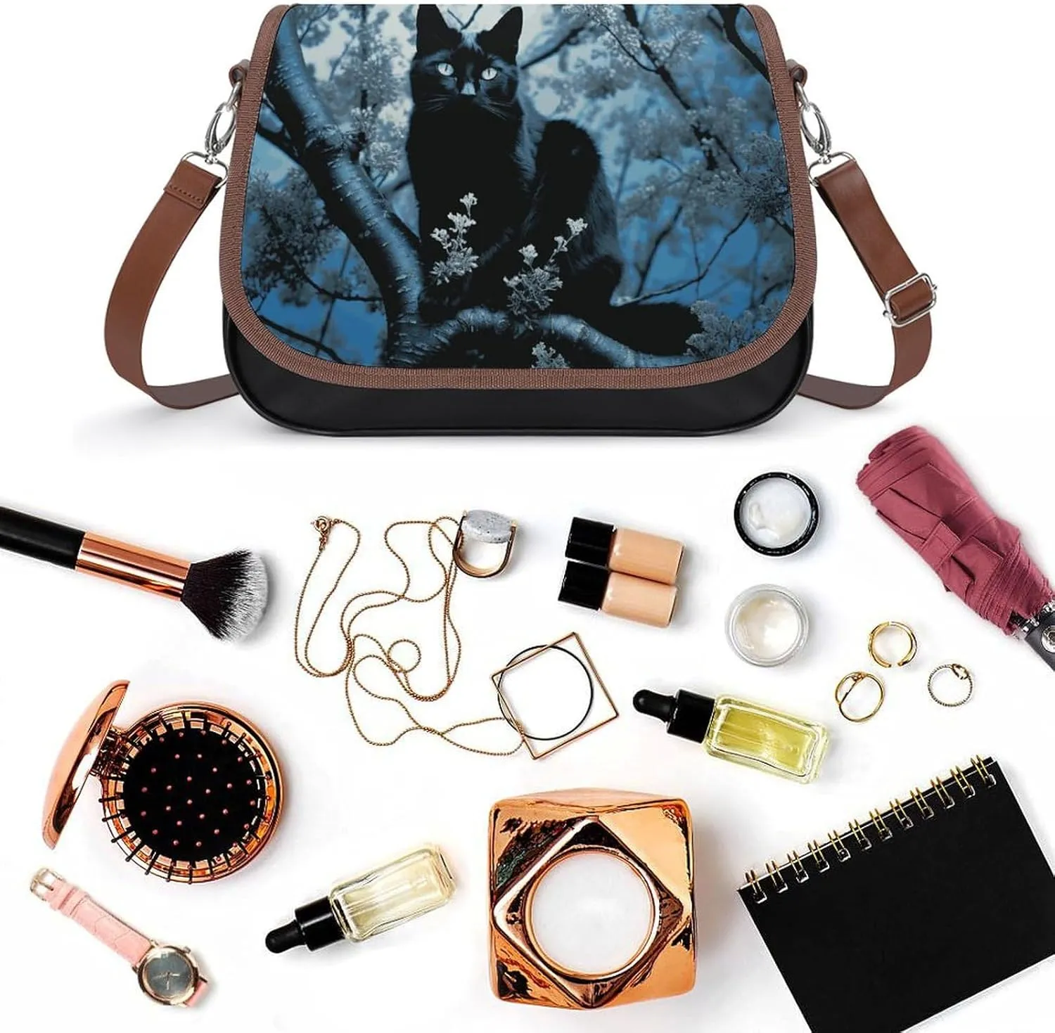 Geometric Marble Crossbody Bags for Women,PU Leather Tote Bag for Women,Shoulder Bag Purse for Work Shopping Travel