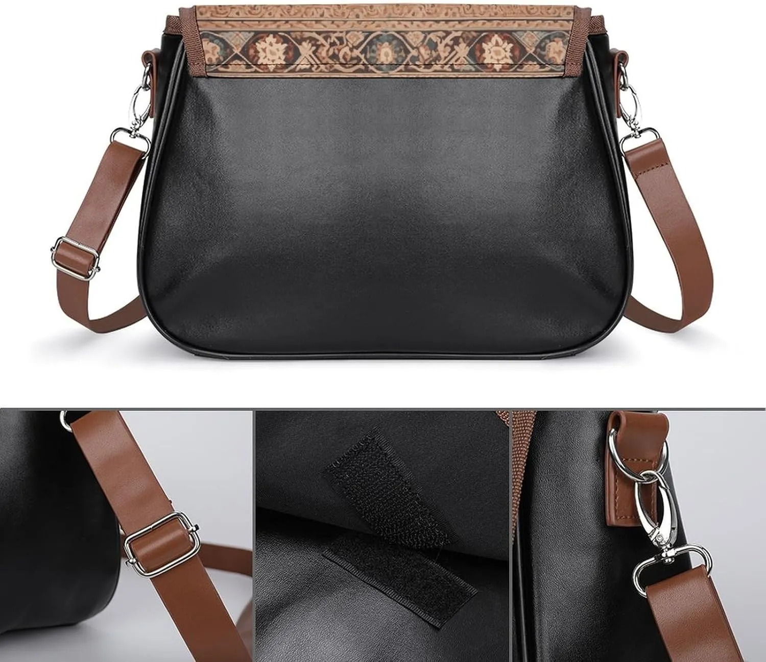 Geometric Marble Crossbody Bags for Women,PU Leather Tote Bag for Women,Shoulder Bag Purse for Work Shopping Travel