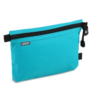GOX Travel Toiletry Bag Carry On Zipper Pouch Cosmetic Kit Makeup Digital Bag Water Resistant Nylon (Turquoise)