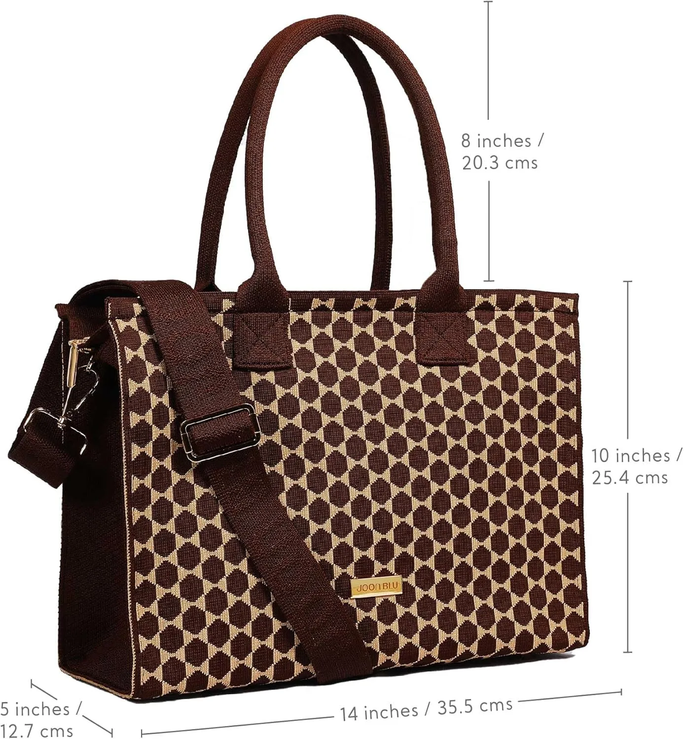 Grandeur Laptop Tote Bag for Women | Stylish, Spacious, & Multi-Functional Bag w/14 inch Laptop compartment