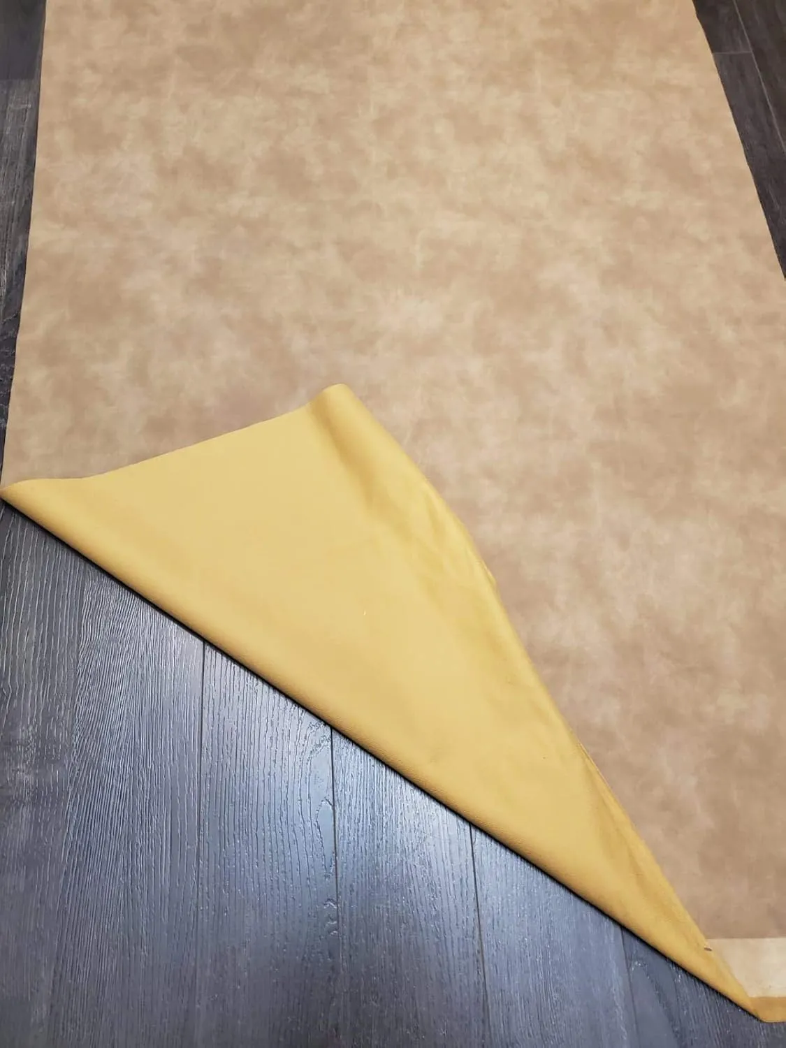 Gray Taupe Suede Nubuck Faux Vegan (Peta Approved) Leather Synthetic Pleather 0.9 mm 1 Yard 52 inch Wide x 36 inch Long Soft Smooth Upholstery (Grey Suede)