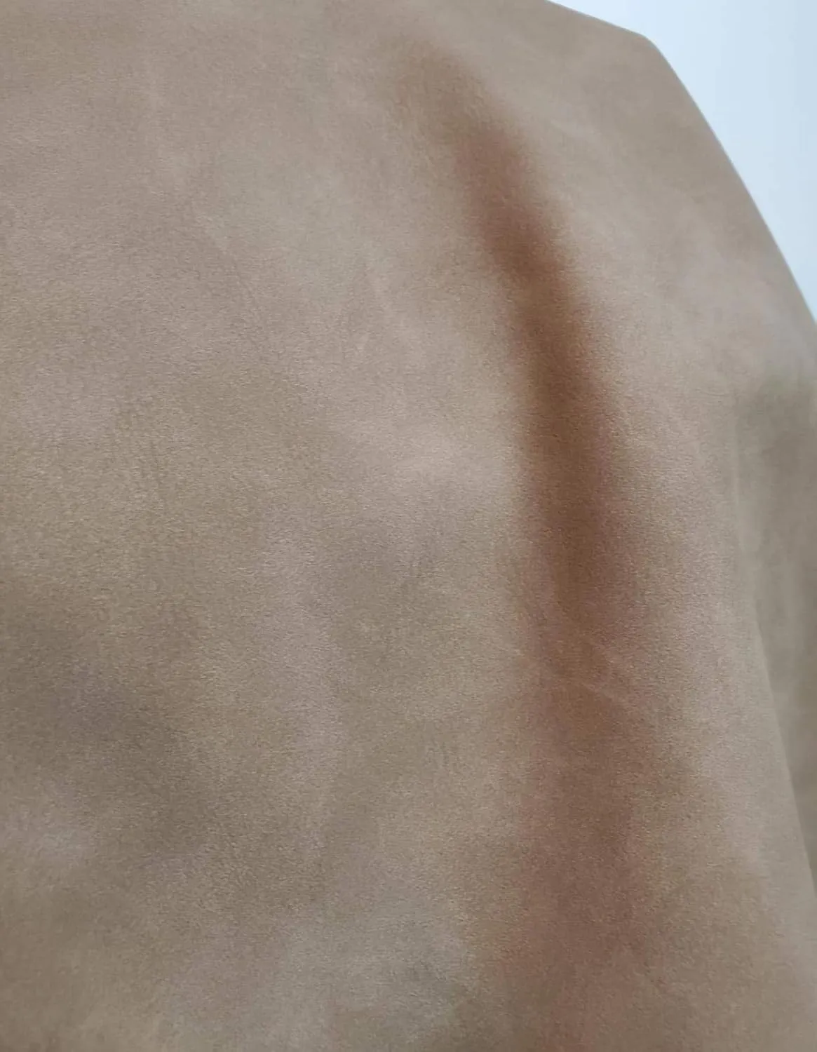 Gray Taupe Suede Nubuck Faux Vegan (Peta Approved) Leather Synthetic Pleather 0.9 mm 1 Yard 52 inch Wide x 36 inch Long Soft Smooth Upholstery (Grey Suede)