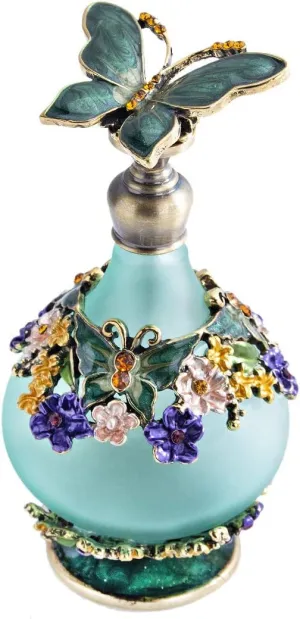 H&D HYALINE & DORA H&D Retro Mini Green Butterfly Perfume Bottle 24ml