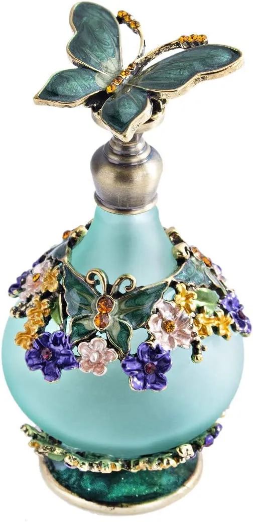 H&D HYALINE & DORA H&D Retro Mini Green Butterfly Perfume Bottle 24ml