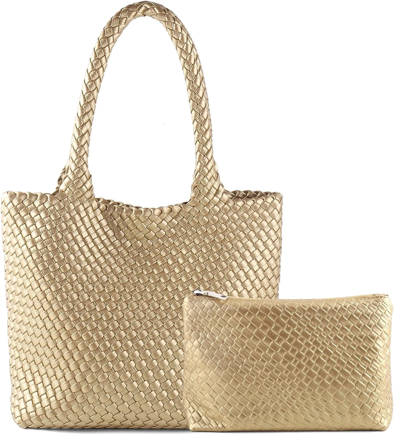 Hand Woven Bag Tote BagS For Women Top Handle Shoulder Vegan Leather Large Travel Beach Hobo Handbag