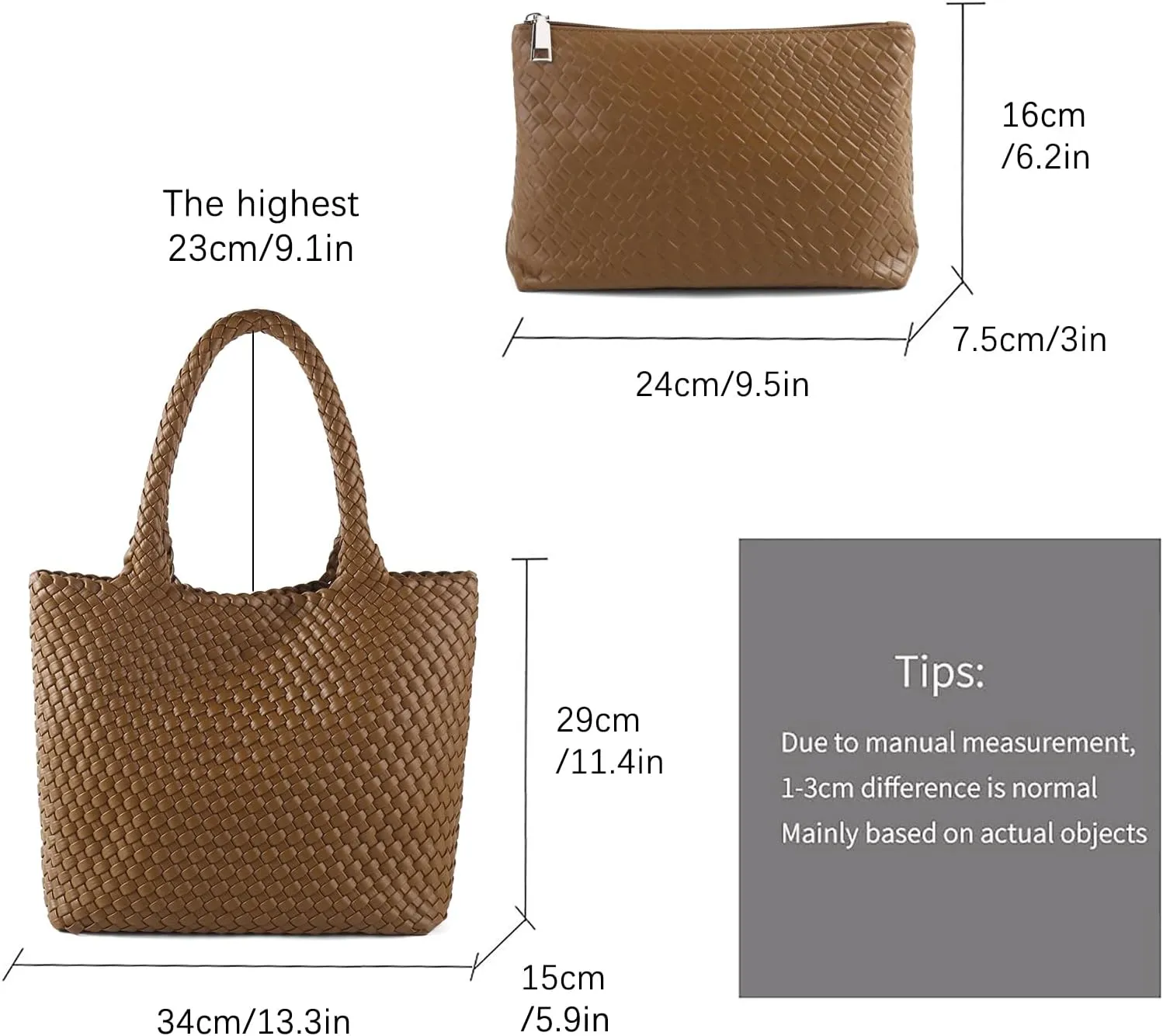 Hand Woven Bag Tote BagS For Women Top Handle Shoulder Vegan Leather Large Travel Beach Hobo Handbag