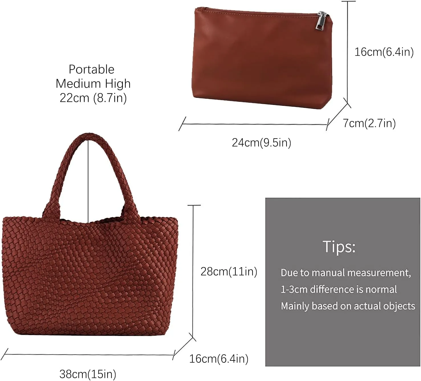 Handmade Woven Bag Satchel Handbag For Women Vegan Leather Tote Bag With Purses Travel Shoulder Bag Underarm Bag