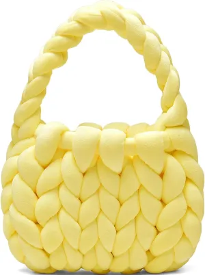 Handwoven Tote Bags for Women Chunky Yarn Knit Shoulder Bag Handmade Braided Purse