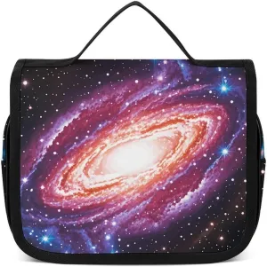 Hanging Toiletry Bag for Women Men Portable Waterproof Makeup Bag Organizer Constellation Star Clusters Galaxies Travel Toiletry Bag