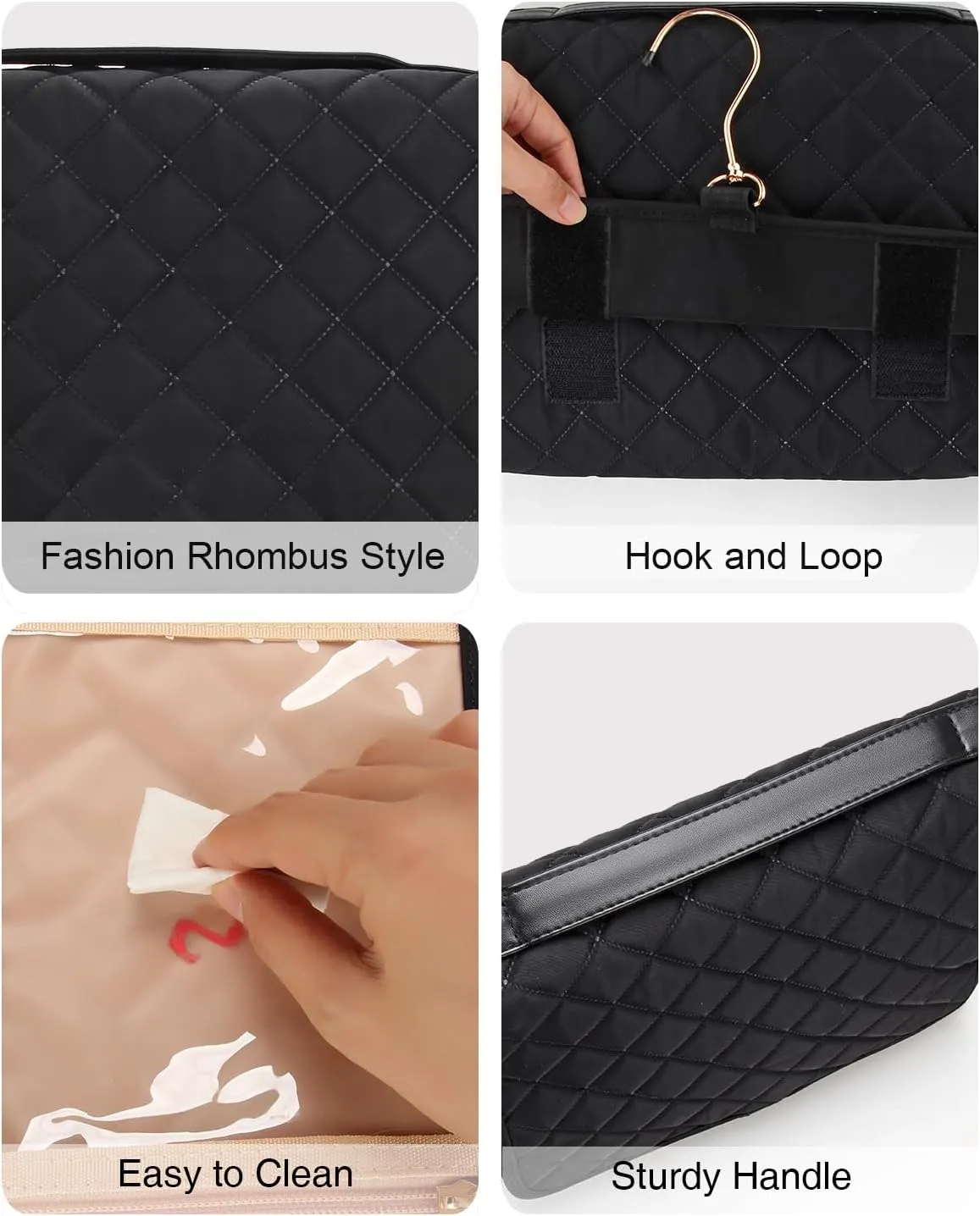 Hanging Toiletry Bag for Women Travel Makeup Bag Portable Toiletry Bag for Traveling Large Toiletries Bag for Women Cosmetic Essentials Organizer Toiletry Organizer for Bathroom Shower