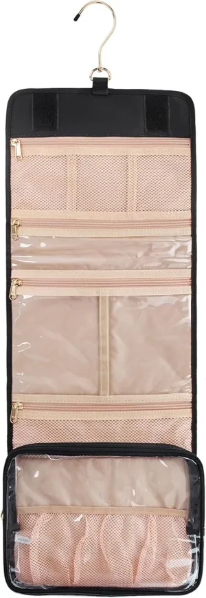 Hanging Toiletry Bag for Women Travel Makeup Bag Portable Toiletry Bag for Traveling Large Toiletries Bag for Women Cosmetic Essentials Organizer Toiletry Organizer for Bathroom Shower