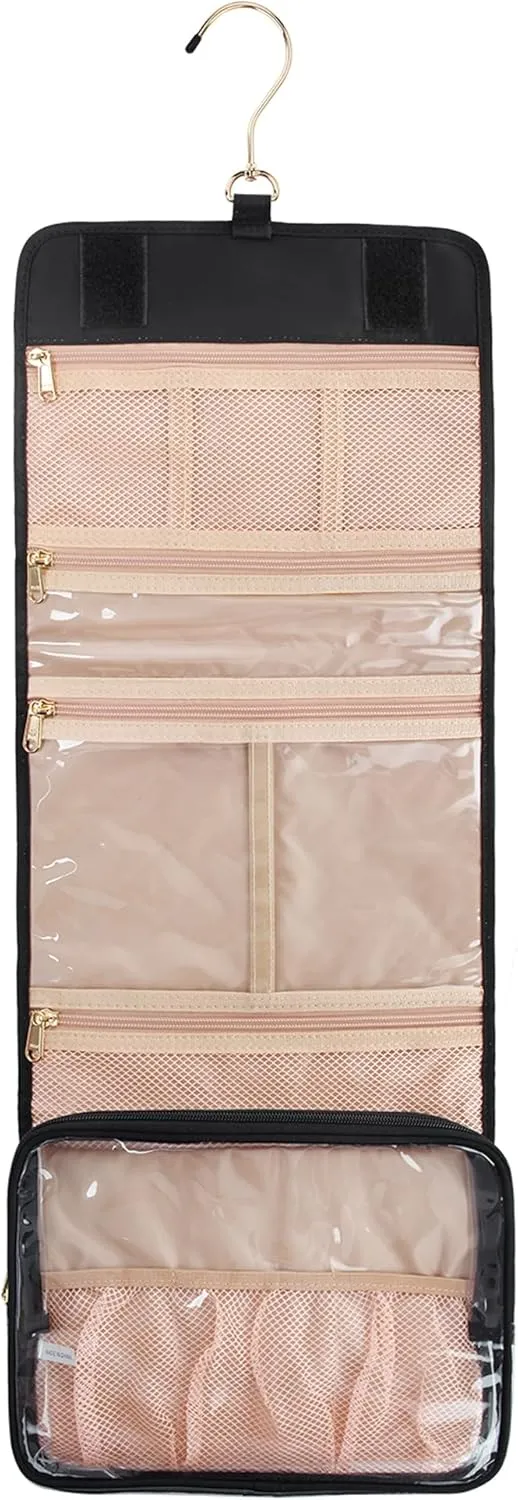 Hanging Toiletry Bag for Women Travel Makeup Bag Portable Toiletry Bag for Traveling Large Toiletries Bag for Women Cosmetic Essentials Organizer Toiletry Organizer for Bathroom Shower
