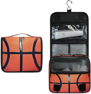 Hanging Toiletry Bag Sport Ball Basketball Portable Travel Cosmetic Makeup Bag Bathroom Shower Shaving Kit Organizer Bag for Men Women