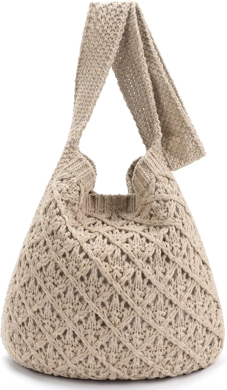 Hatisan Women's Crochet Tote Bags - Large Aesthetic Knit Shoulder Handbags