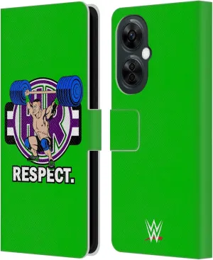 Head Case Designs Officially Licensed WWE John Cenation Respect 2017/18 Superstars 4 Leather Book Wallet Case Cover Compatible with OnePlus Nord N30