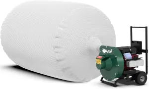 Heavy Duty Insulation Vacuum Bags by RAM - Size 6 ft x 4 ft - Holds EST 75 Cubic Feet - Low Dust Bag (10)