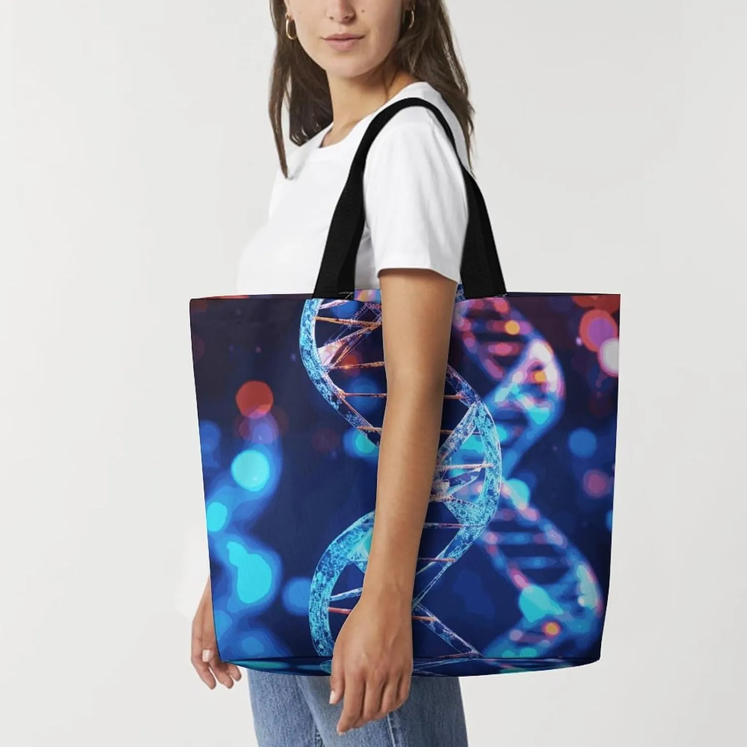 Hedgehog Tote Bags, Reusable Grocery Bags, Large Shopping Bag, Shoulder Bag for Women