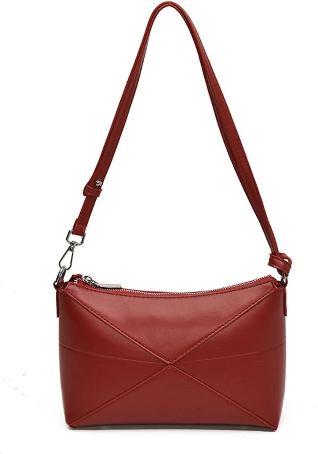 High grade folding geometric underarm purses fashionable commuting shoulder crossbody handbags lunch box bags