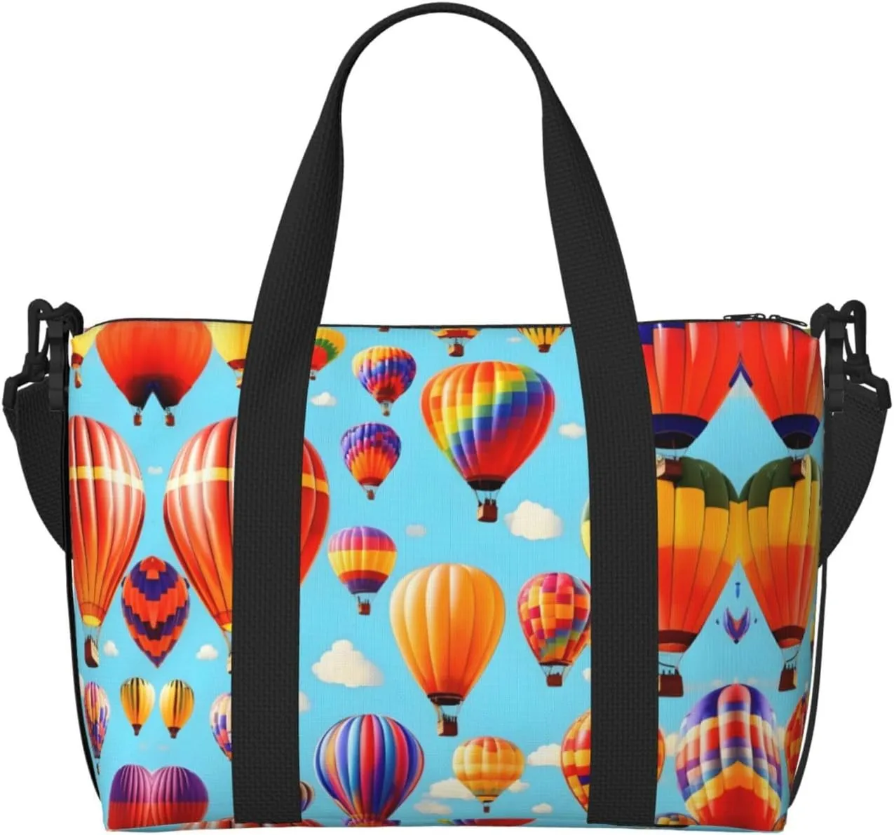 Hot Air Balloons Duffel Bags for Traveling - Lightweight Personal Item Travel Bags, Gym Bags for Men and Women
