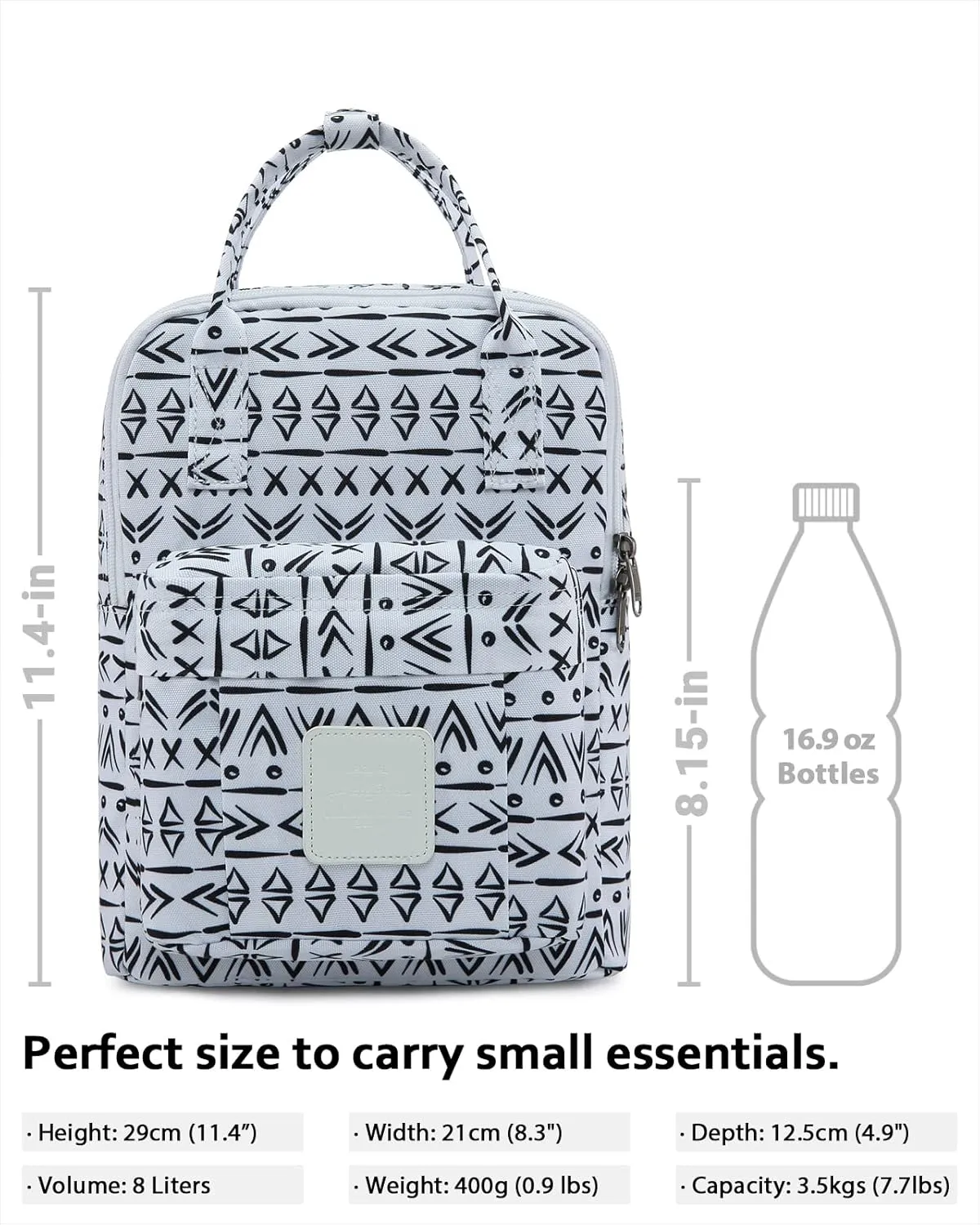 HotStyle BESTIE Mini Backpack Purse, Multiple Colors and Patterns, Small Sized