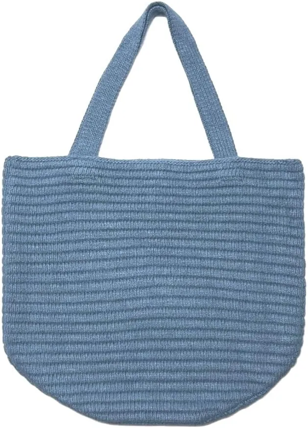 Humble Hilo Knitted Tote Bag Large Versatile Soft Bucket Purse