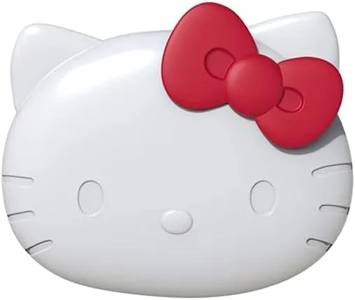 Impressions Vanity Hello Kitty Kawaii Compact Mirror with Touch Sensor Switch for Purse, LED Makeup Mirror with 2X Magnifying Top and Adjustable Brightness (White)