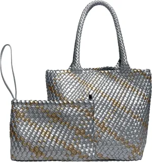 JINMANXUE Fashion Woven Bag Shopper Bag Travel Handbags and Purses Women Tote Bag Large Capacity Shoulder Bags