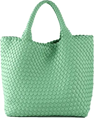 JINMANXUE Fashion Woven Bag Shopper Bag Travel Handbags and Purses Women Tote Bag Large Capacity Shoulder Bags