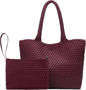 JINMANXUE Fashion Woven Bag Shopper Bag Travel Handbags and Purses Women Tote Bag Large Capacity Shoulder Bags