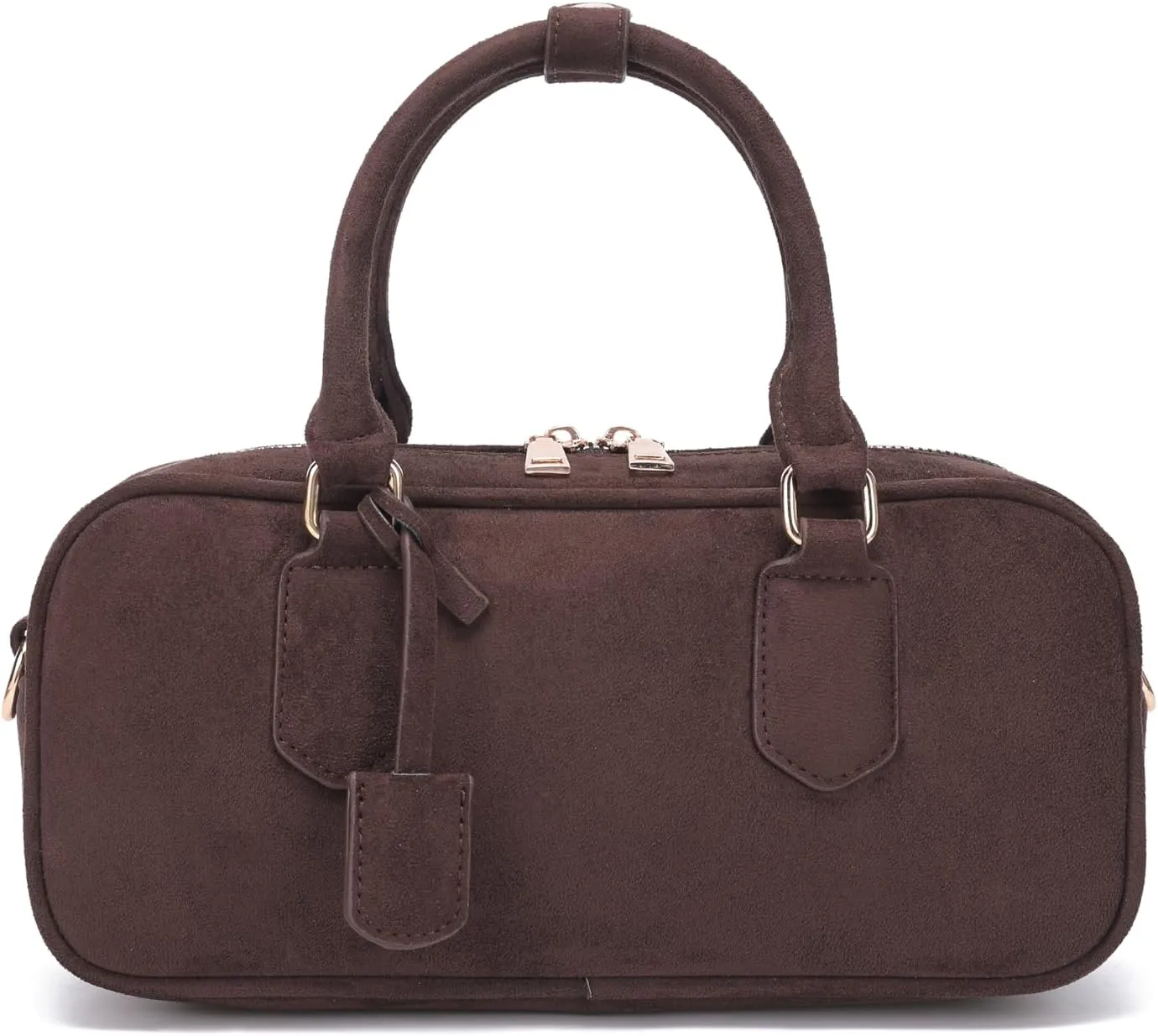 JOLLQUE Suede Crossbody Bag for Women,Spring Summer Luxury Handbags Purse,Fashion Small Designer Shoulder Bag
