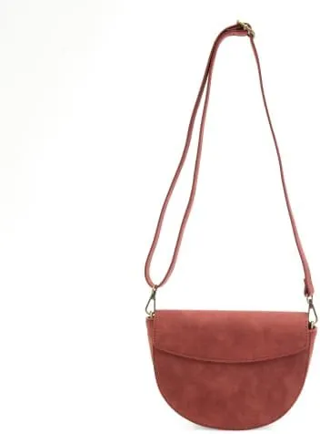 Joy Susan Womens Fashion Purse Luna Crescent Crossbody Handbag with Braided Strap
