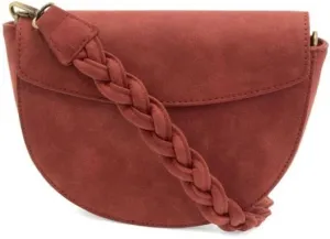 Joy Susan Womens Fashion Purse Luna Crescent Crossbody Handbag with Braided Strap