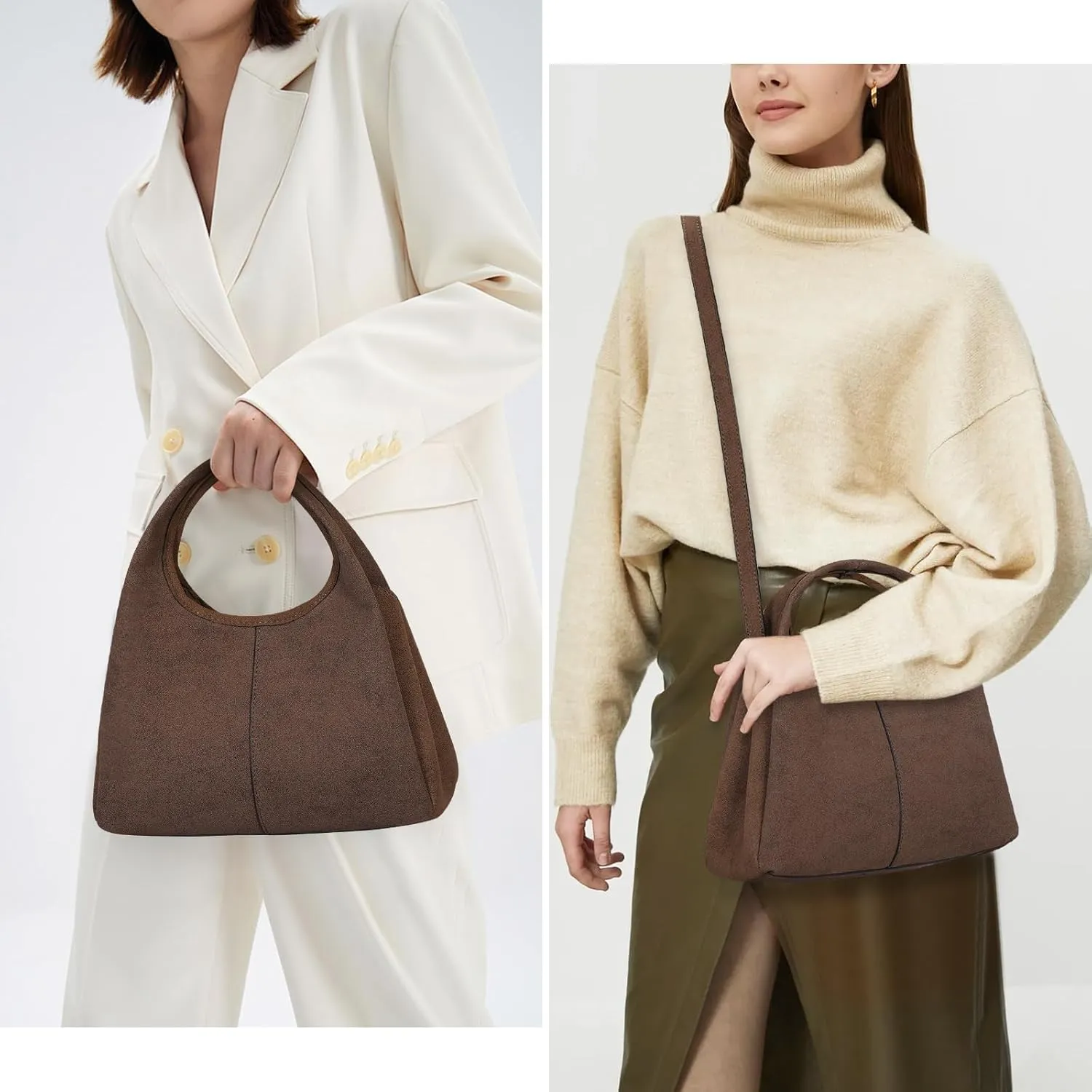 JQWSVE Crossbody Bag Top Handle Handbag for Women Trendy Purse Satchel Bags Pebble Leather Shoulder Bag Hobo Tote Handbag