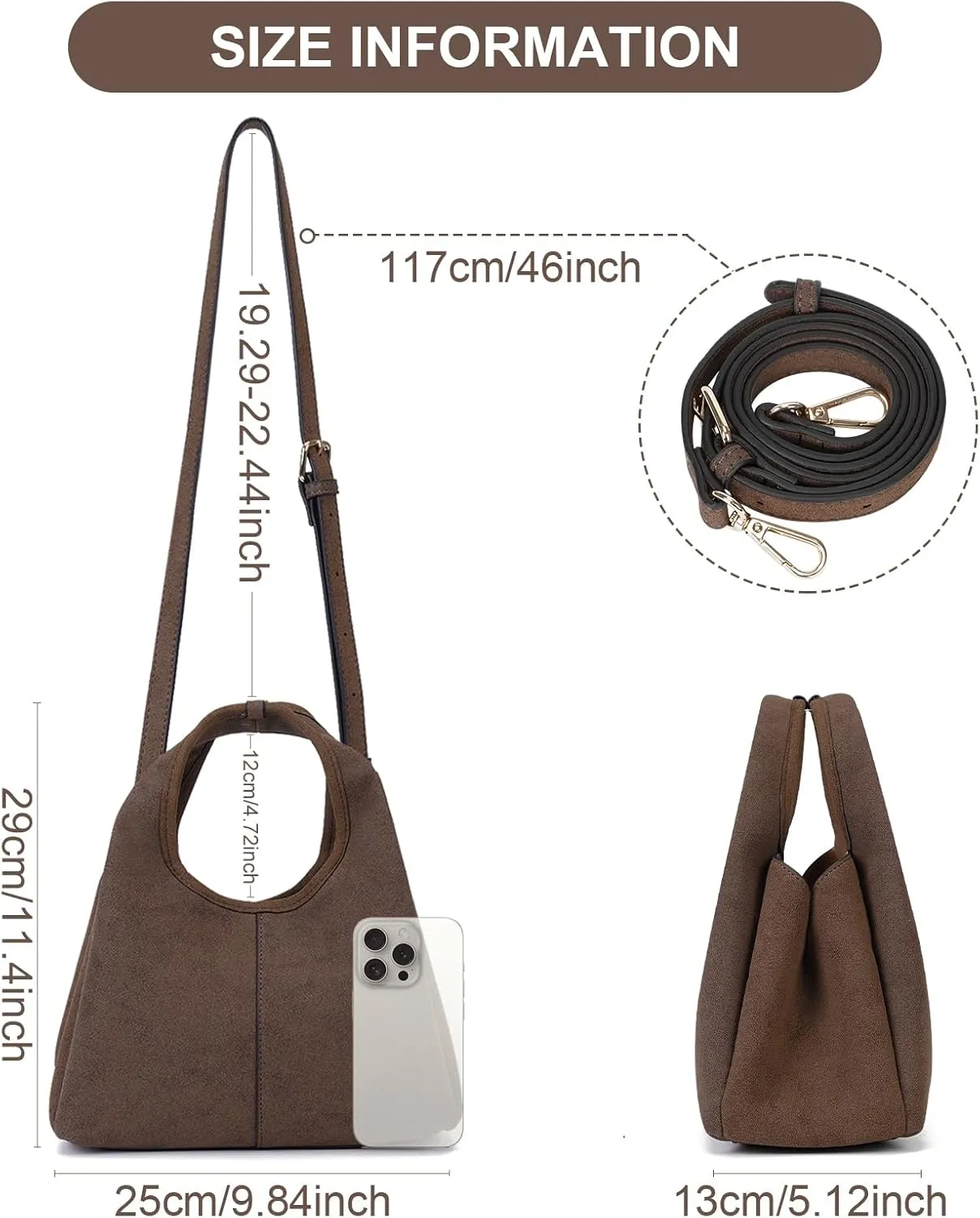 JQWSVE Crossbody Bag Top Handle Handbag for Women Trendy Purse Satchel Bags Pebble Leather Shoulder Bag Hobo Tote Handbag