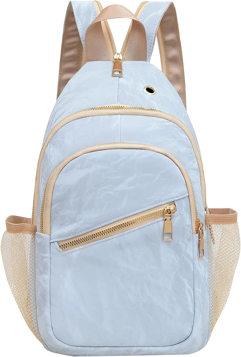 KAHHZA Convertible Sling Bag Crossbody Backpack For Women Small Chest Bag Purse Water Resist Shoulder Bag For Travel Hiking