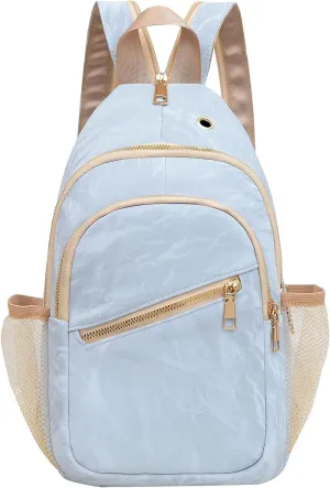 KAHHZA Convertible Sling Bag Crossbody Backpack For Women Small Chest Bag Purse Water Resist Shoulder Bag For Travel Hiking