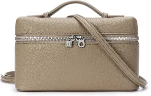 KALIDI Crossbody Bag for Women Small Top-Handle Pouch Designer Shoulder Handbag Quiet Luxury Leather Trendy Purse