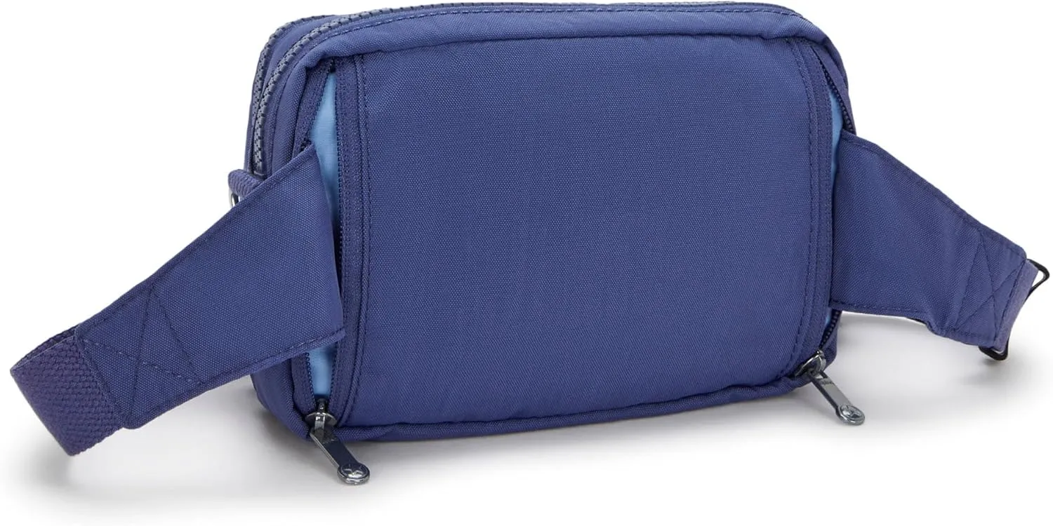 Kipling Women's Abanu Multi Crossbody Bag, Lightweight, Adjustable Waist Pack with Multi-Compartment Zip Pockets