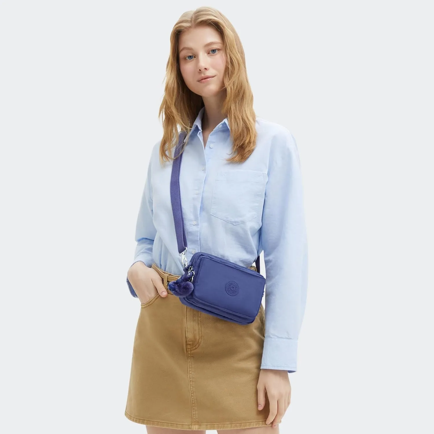 Kipling Women's Abanu Multi Crossbody Bag, Lightweight, Adjustable Waist Pack with Multi-Compartment Zip Pockets