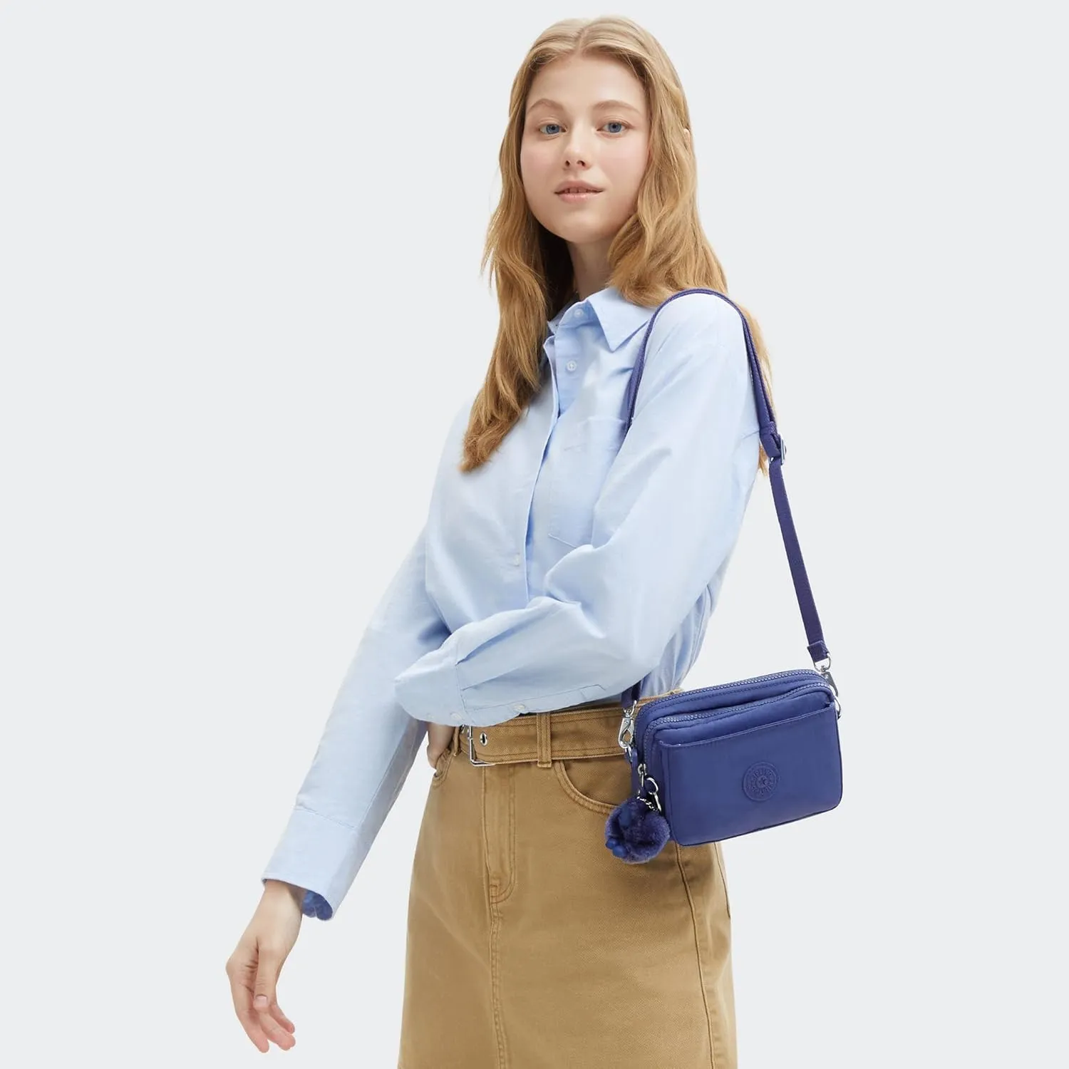 Kipling Women's Abanu Multi Crossbody Bag, Lightweight, Adjustable Waist Pack with Multi-Compartment Zip Pockets