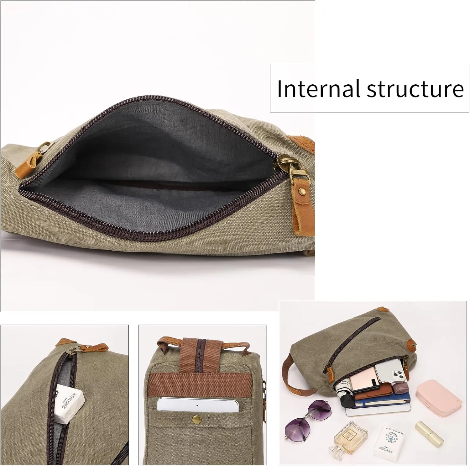 KL928 Canvas Sling Bag crossbody Bags Small Backpack Pack Travel Purse convertible purses for Women Men