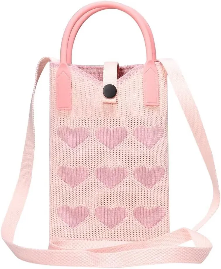Knitted Lightweight Small Crossbody bags Cell Phone Purses Travel Pouch Shoulder Bag for Women