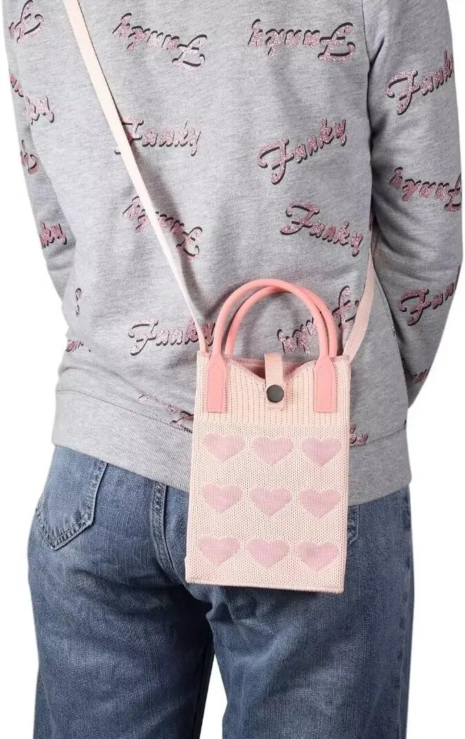Knitted Lightweight Small Crossbody bags Cell Phone Purses Travel Pouch Shoulder Bag for Women