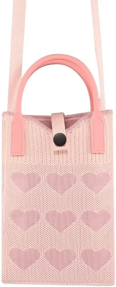 Knitted Lightweight Small Crossbody bags Cell Phone Purses Travel Pouch Shoulder Bag for Women