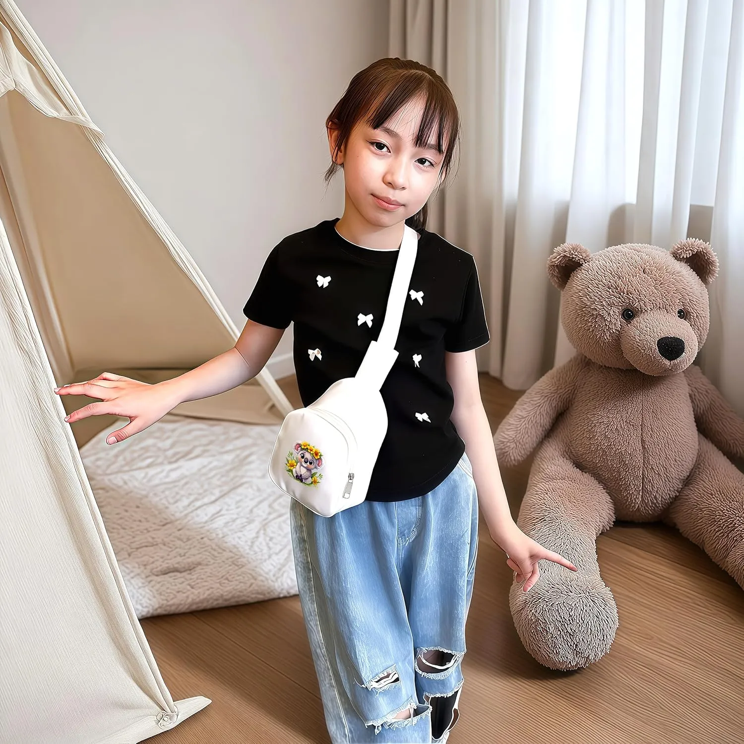 Koala Mini Sling Bag, Crossbody Bag, Toddler Purse For Kids Girl, Birthday Gift For 4 5 6 7 8 9 10 11 12 Year Old Gifts For Daughter, Granddaughter, Sister, Niece!