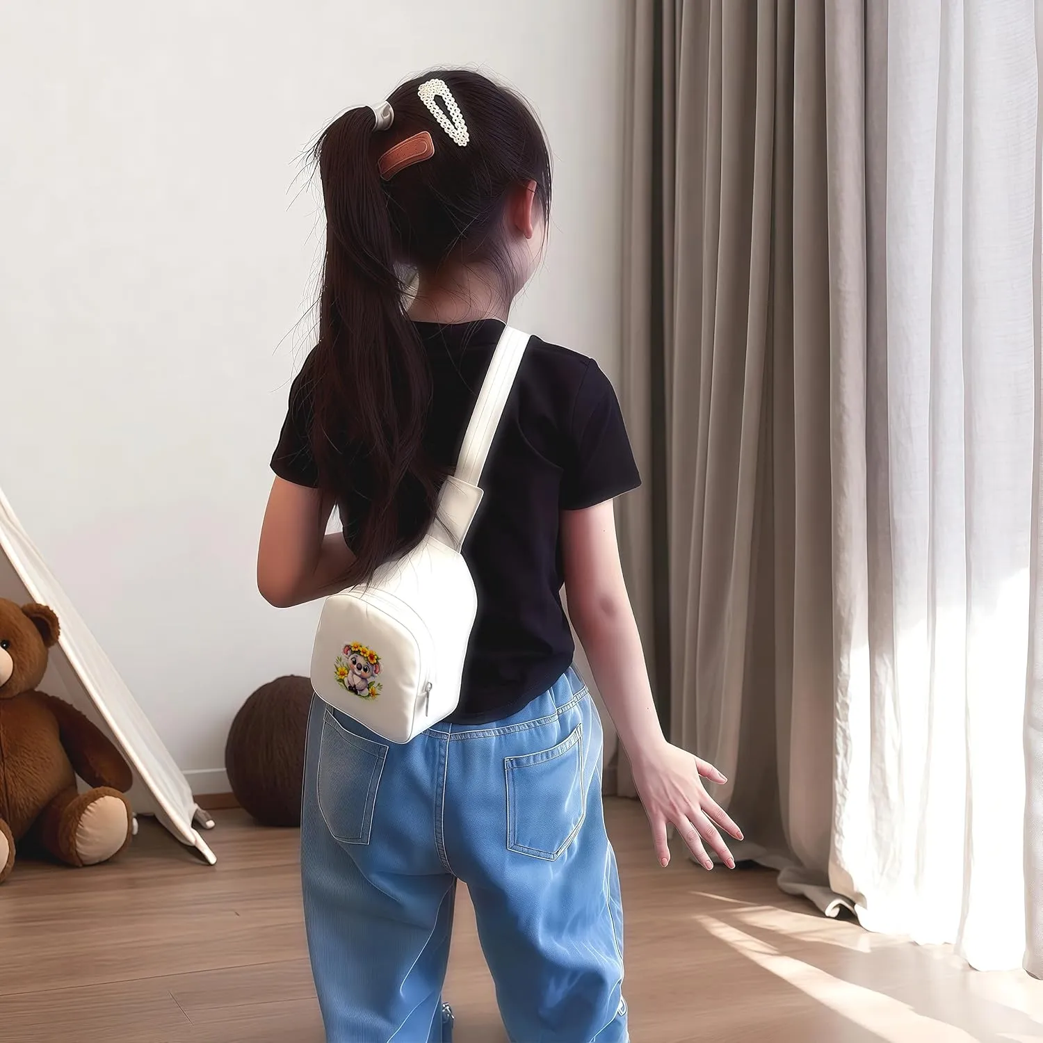 Koala Mini Sling Bag, Crossbody Bag, Toddler Purse For Kids Girl, Birthday Gift For 4 5 6 7 8 9 10 11 12 Year Old Gifts For Daughter, Granddaughter, Sister, Niece!