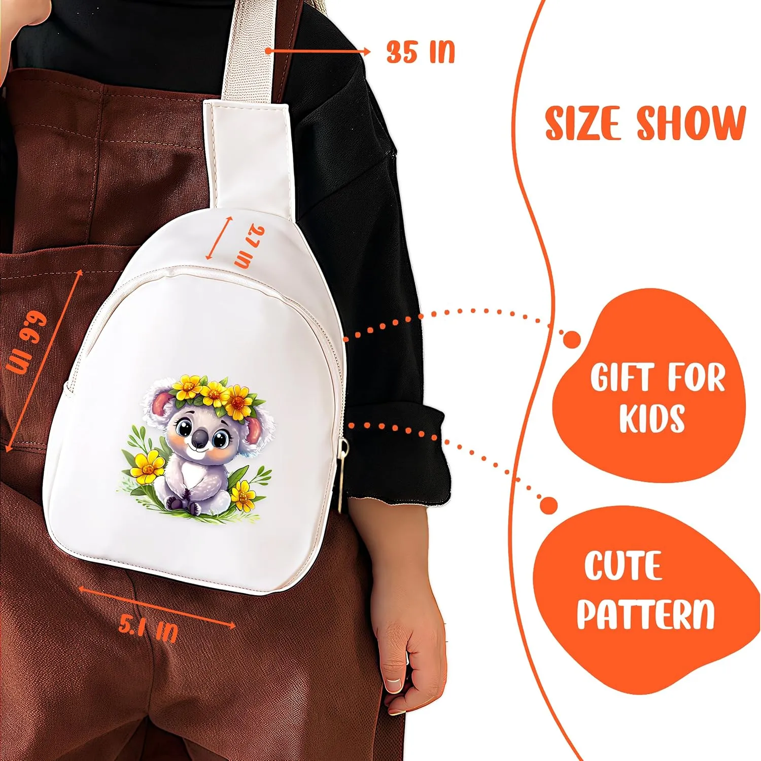 Koala Mini Sling Bag, Crossbody Bag, Toddler Purse For Kids Girl, Birthday Gift For 4 5 6 7 8 9 10 11 12 Year Old Gifts For Daughter, Granddaughter, Sister, Niece!