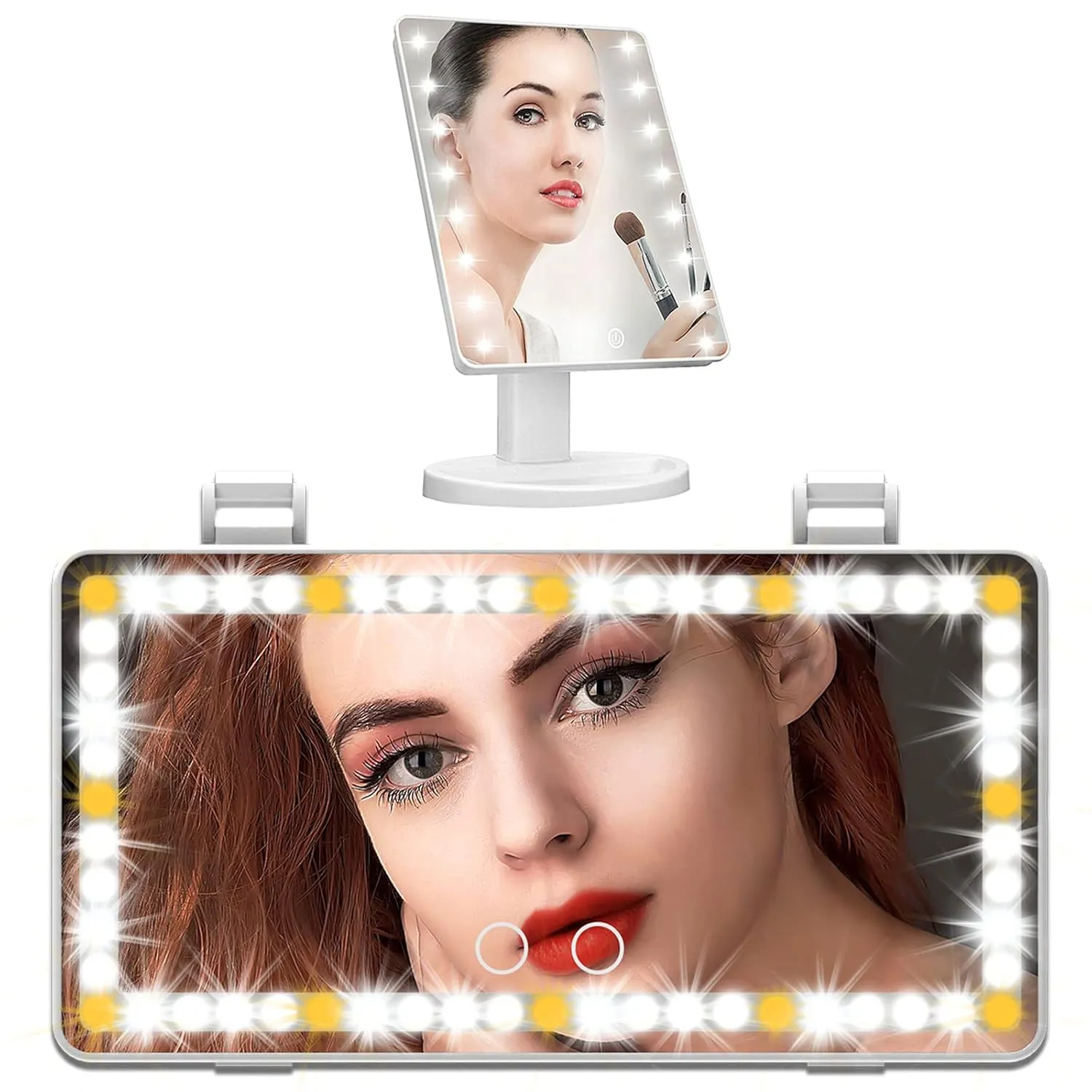 KOOKIN Lighted Makeup Mirror with Lights White