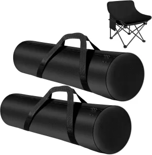 Kovshuiwe 2 Pack Camping Chair Replacement Bag 39.4 Inches Large Folding Chair Carry Bag Nylon Storage Tent Bag with Handle Strap for Travel Outdoor Camping Sports-39.4x10x10inch（Only Bag）