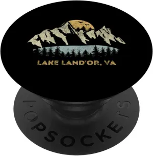 Lake Land'Or Virginia Mountain Sunset Sunrise VA PopSockets Standard PopGrip